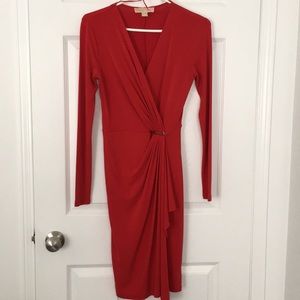 Michael Kors Sexy Red Wrap Dress